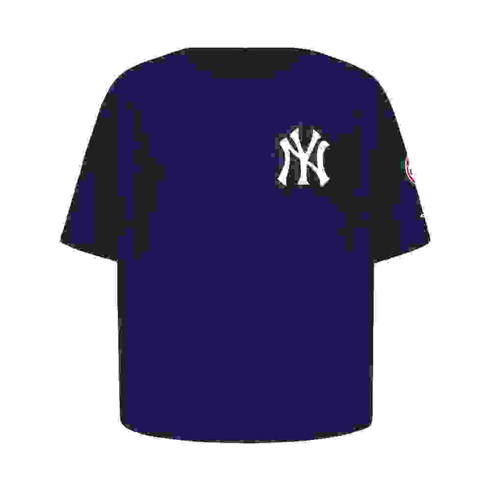 Pro Standard MLB New York Yankees Classic Big Girls' Navy Short Sleeve Boxy Top